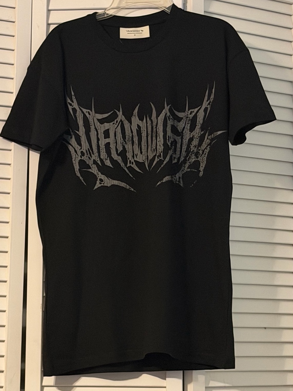 Vanquish Metal Black Slim Fit Graphic Tee - Men's Black Short Sleeve Shirt